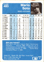 1984 Fleer Mario Soto #483