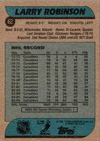 1986 Topps Larry Robinson #62