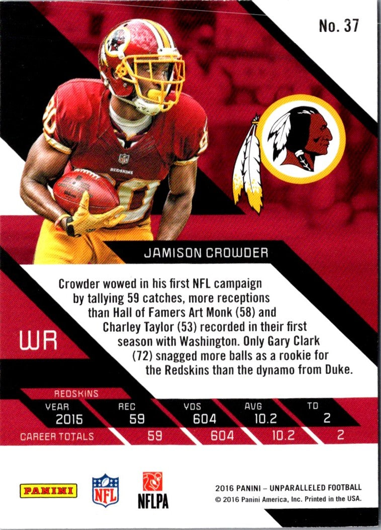 2016 Panini Unparalleled Jamison Crowder