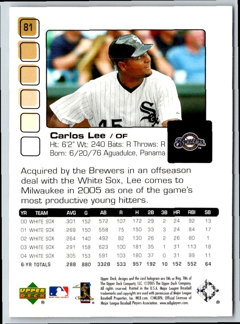 2005 Upper Deck Pros & Prospects Carlos Lee