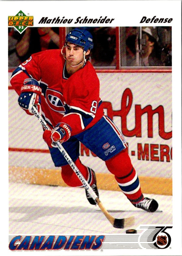 1991 Upper Deck Mathieu Schneider #328