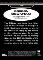 2011 Topps Lineage Gordon Beckham #58