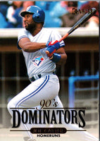 1994 Donruss 90's Dominators Homeruns Joe Carter #5 /10000