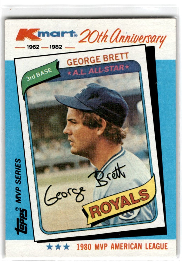 1982 Topps Kmart 20th Anniversary George Brett #38