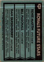 1980 Topps Royals Future Stars - Renie Martin/Bill Paschall/Dan Quisenberry #667 Rookie