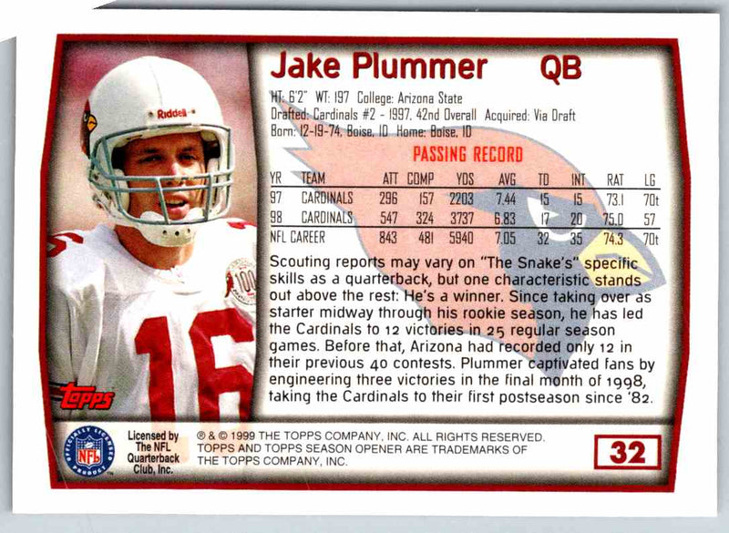 1999 Topps Jake Plummer