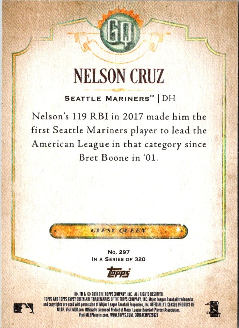 2018 Topps Gypsy Queen Nelson Cruz