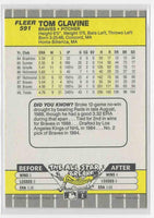 1988 Fleer Tom Glavine #591 Rookie
