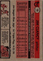 1981 Topps Jim Clancy #19