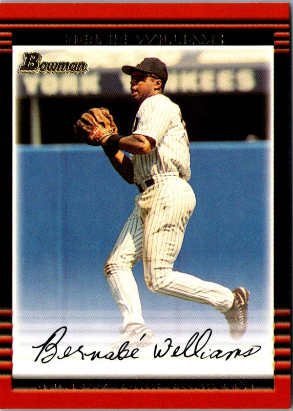 2002 Bowman Gold Bernie Williams #23