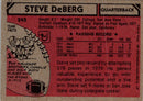 1980 Topps Steve Deberg
