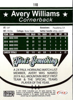 2021 SAGE Premier Draft Avery Williams #110