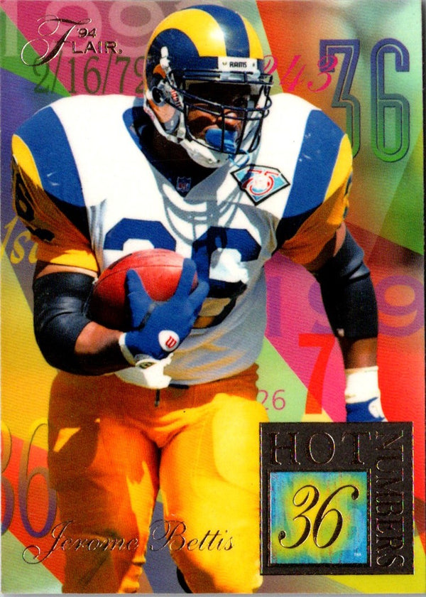 1994 Ultra Flair Hot Numbers Jerome Bettis #2