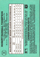 1986 Donruss The Rookies Robby Thompson