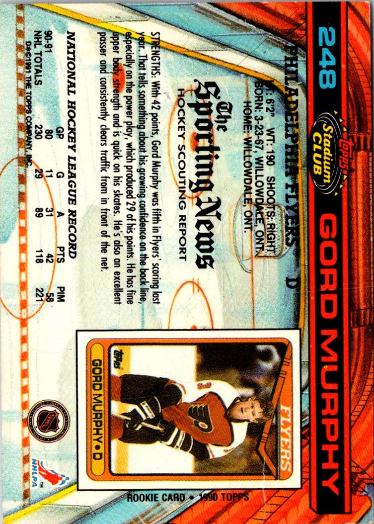 1991 Stadium Club Gord Murphy