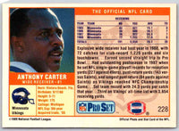 1989 NFL Proset Anthony Carter #228