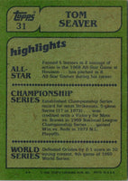 1982 Topps Tom Seaver #31