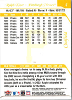 2003 Flair Greats Ralph Kiner #4