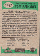 1991 Bowman Tom Rathman