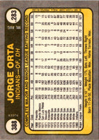 1981 Fleer Jorge Orta #388