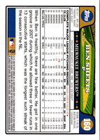 2008 Topps Ben Sheets #160
