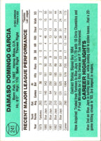1984 Donruss Damaso Garcia #241