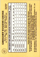 1985 Donruss Greg Gross