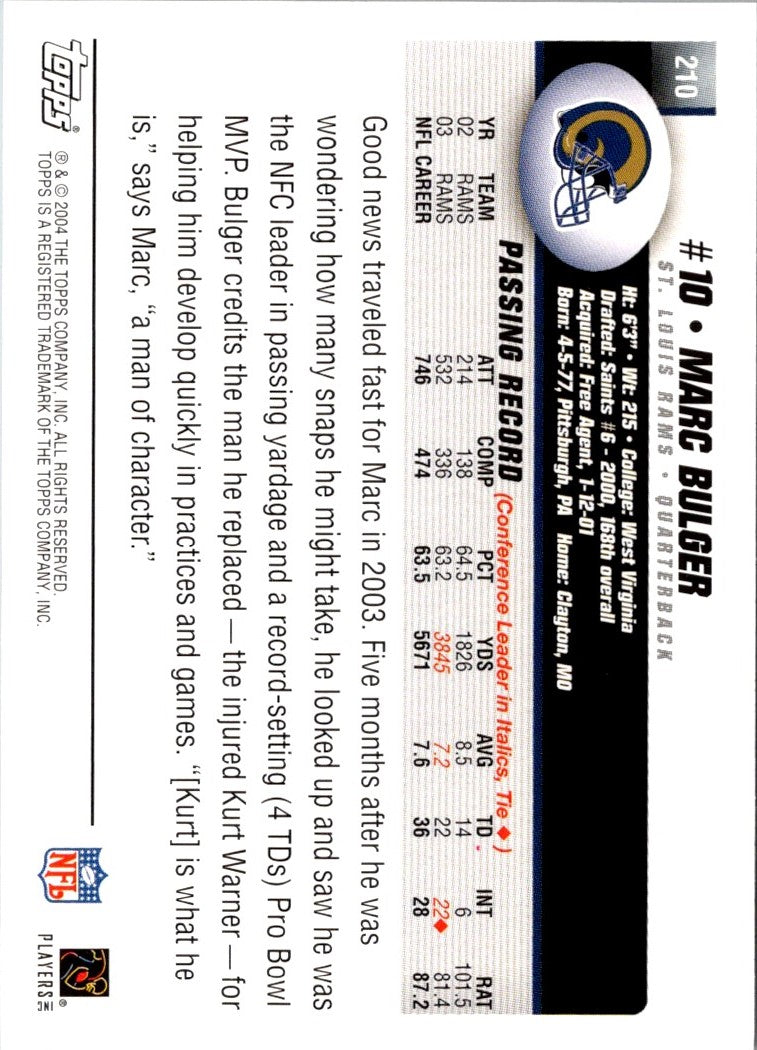 2004 Topps Marc Bulger