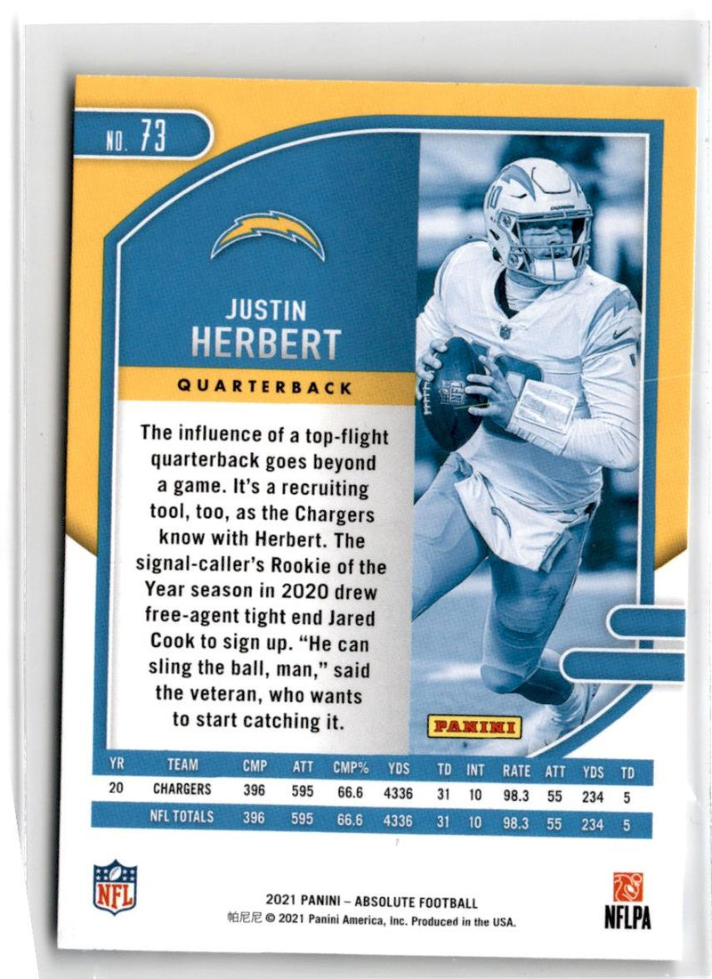 2020 Panini XR X-Factor Justin Herbert