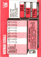 1989 Fleer Wayman Tisdale #139