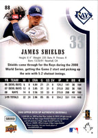 2009 SP Authentic James Shields #88