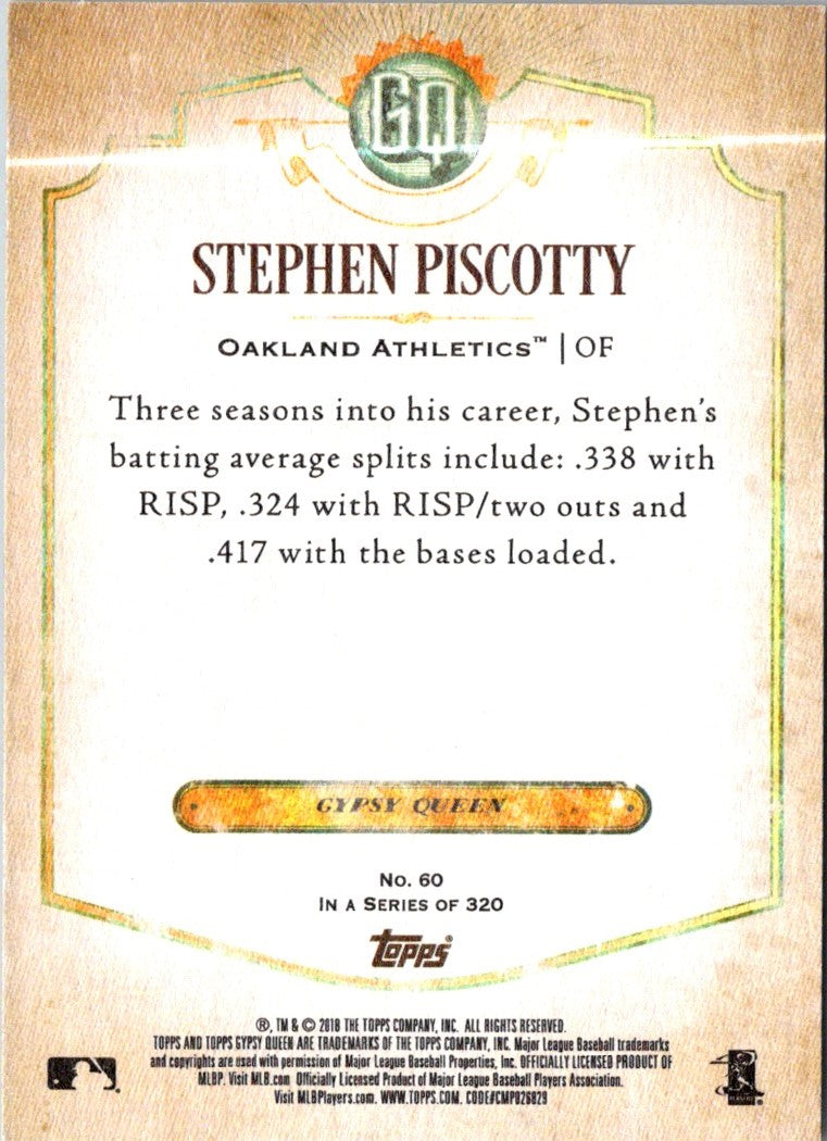 2018 Topps Gypsy Queen Stephen Piscotty