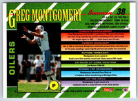 1993 Bowman Football Greg Montgomery #38