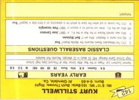 1987 Classic Update Yellow Kurt Stillwell #142