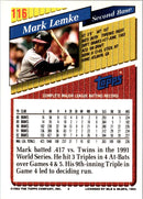 1993 Topps Gold Mark Lemke