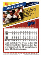 1993 Topps Gold Mark Lemke #116