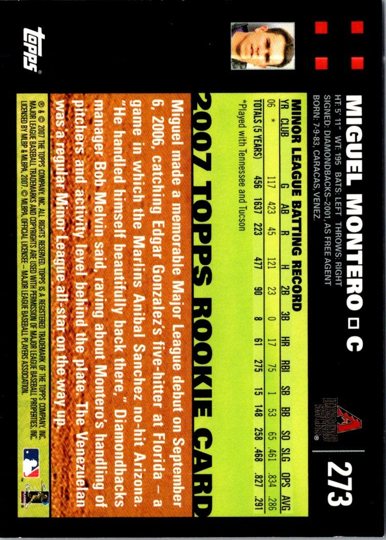 2007 Topps Miguel Montero