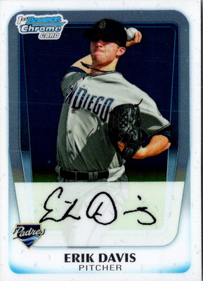 2011 Bowman Chrome Prospects Erik Davis #BCP10