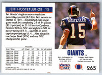1991 Score Jeff Hostetler #265