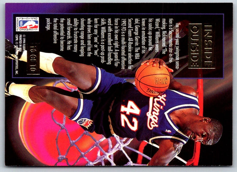 1993 Ultra Inside Outside Walt Williams
