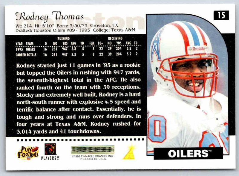 1996 Score Rodney Thomas