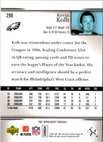 2007 Upper Deck Star Rookies Rookie Exclusives Edition Kevin Kolb #290