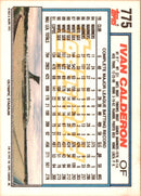 1992 Topps Ivan Calderon