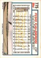 1992 Topps Ivan Calderon #775