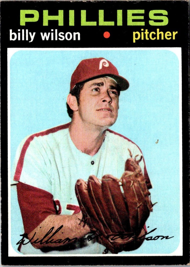 1971 Topps Billy Wilson