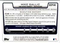 2012 Bowman Chrome Prospects Mike Gallic #BCP149