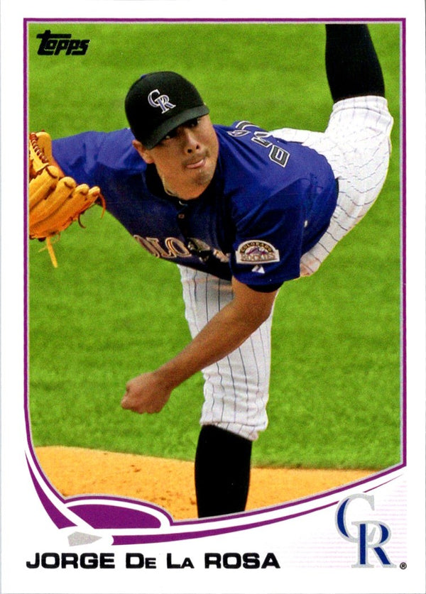 2013 Topps Jorge De La Rosa #657