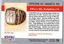 1990 Pro Set Super Bowl Collectibles Super Bowl XIX