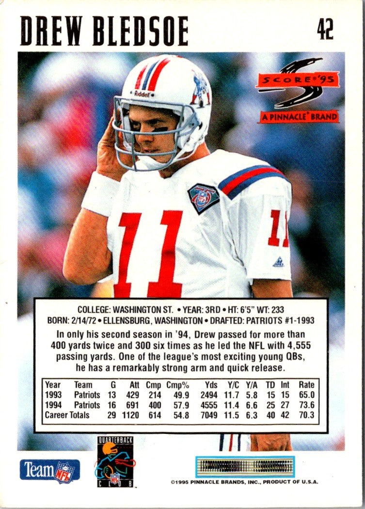 1995 Score Drew Bledsoe