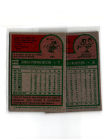 1975 Topps Rene Lachemann/Johnny Odom/Skip Lockwood/Jim Hunter #526 Rookie NRMT